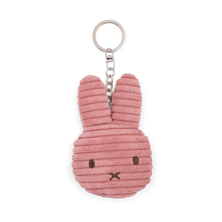 MIFFY ECO Flat Keychain 10cm Corduroy Dusty Rose
