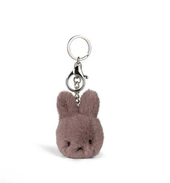 MIFFY ECO Fuzzy Keychain 8cm Taupe