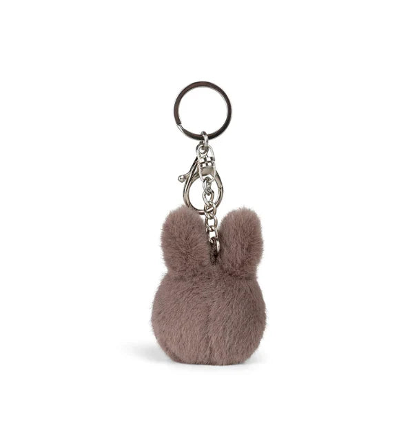MIFFY ECO Fuzzy Keychain 8cm Taupe
