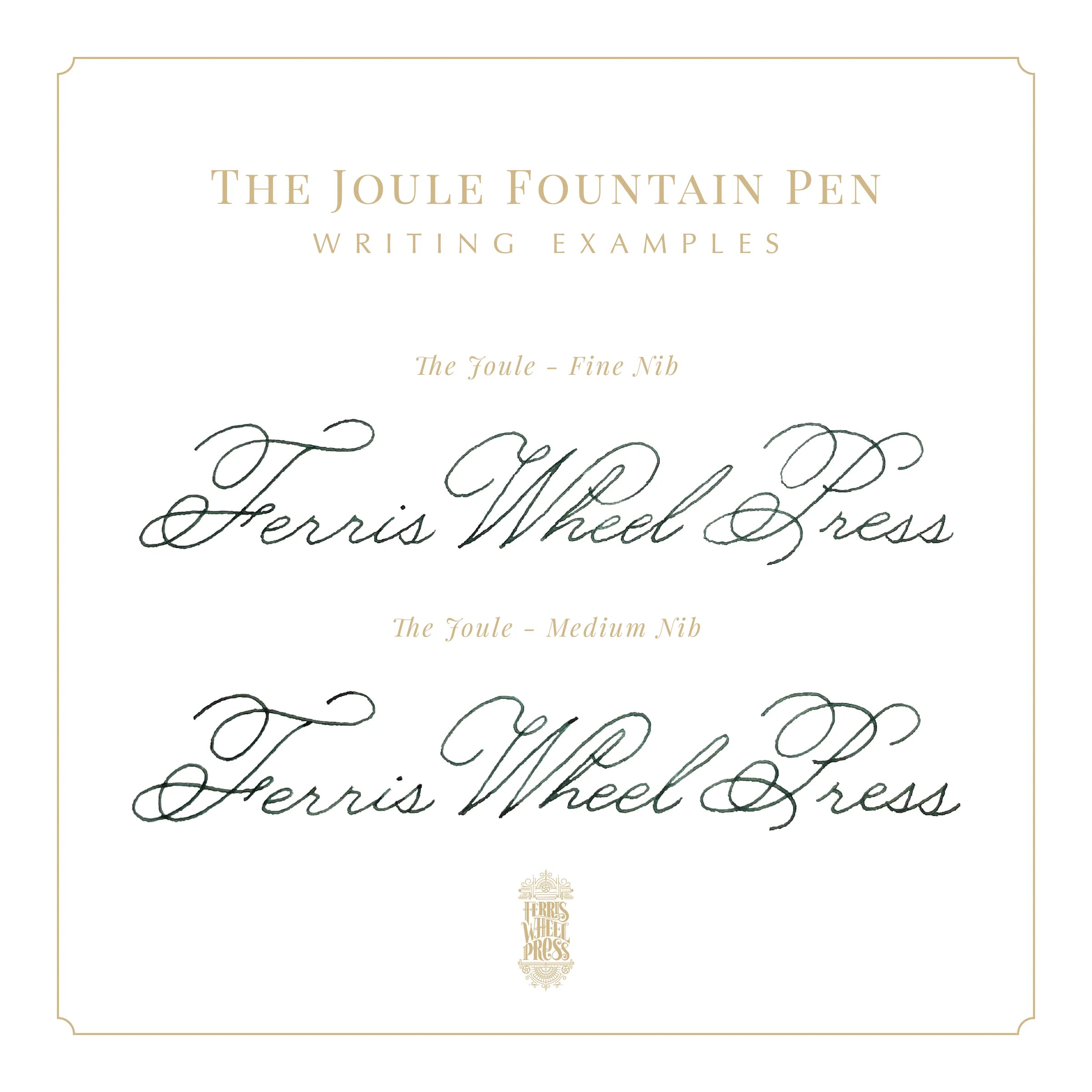 FERRIS WHEEL PRESS Joule Fountain Pen Limited Edition Blue Revelry Fine