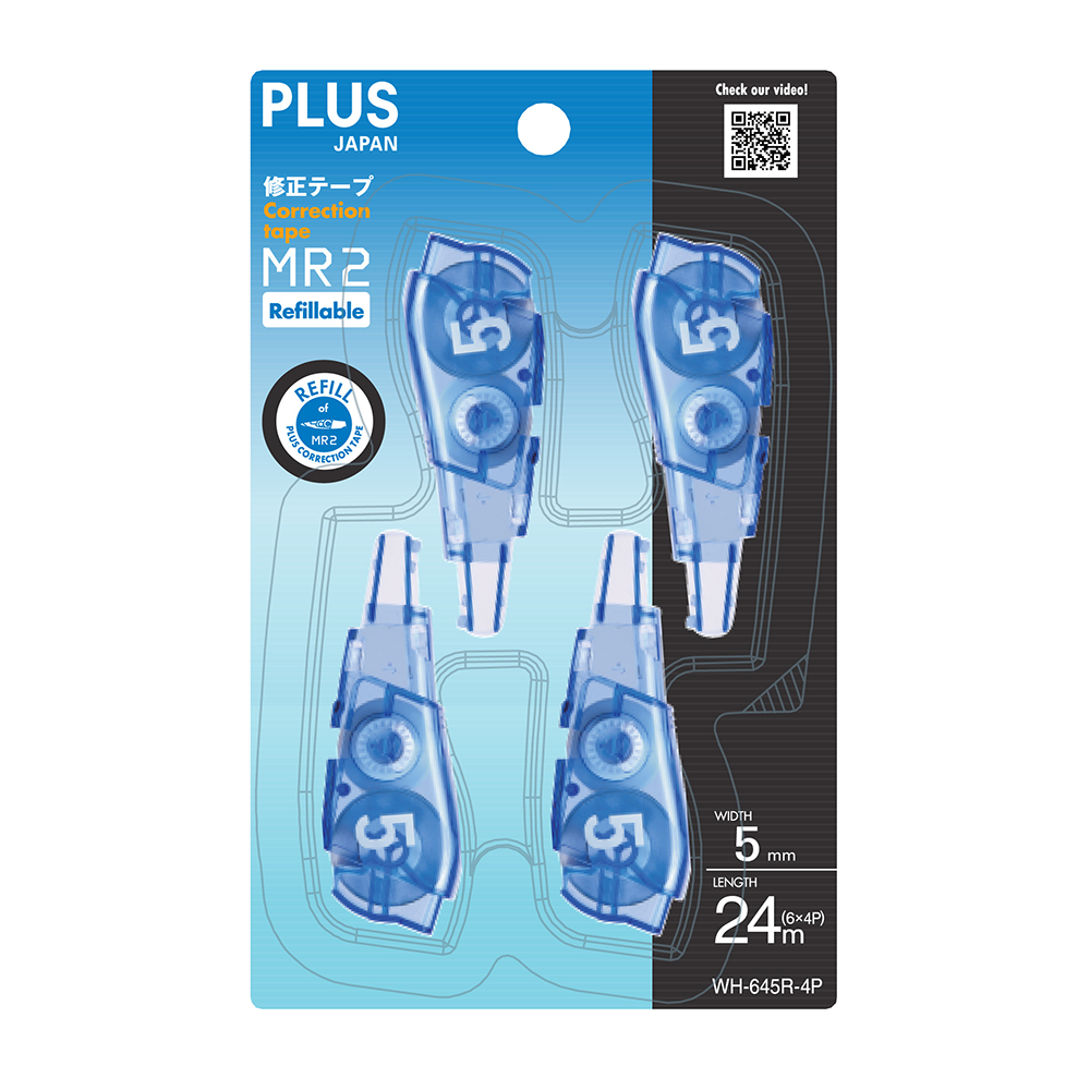 PLUS MR2 Correction Tape Refill 4-in-1 5mmx6M