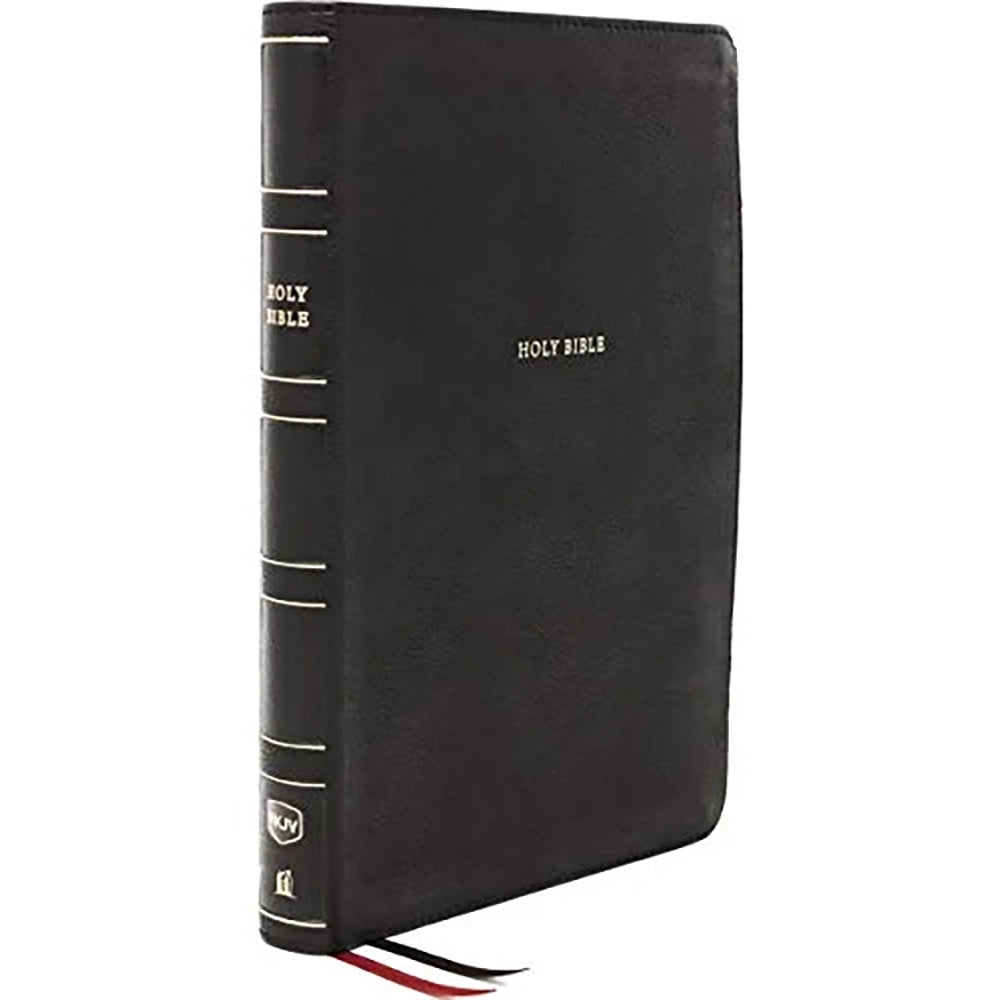 NKJV - Thinline Reference Bible, Leathersoft, Black