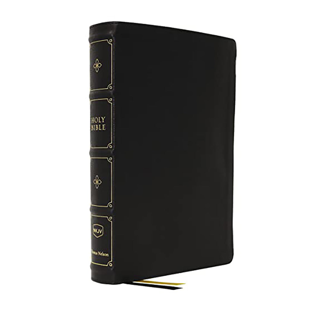 NKJV - Large Print Verse-by-Verse Reference Bible, Leathersoft, Black
