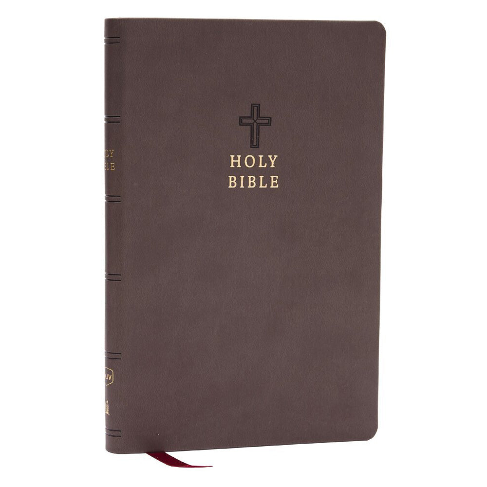 NKJV - Holy Bible, Value Ultra Thinline, Charcoal Leathersoft