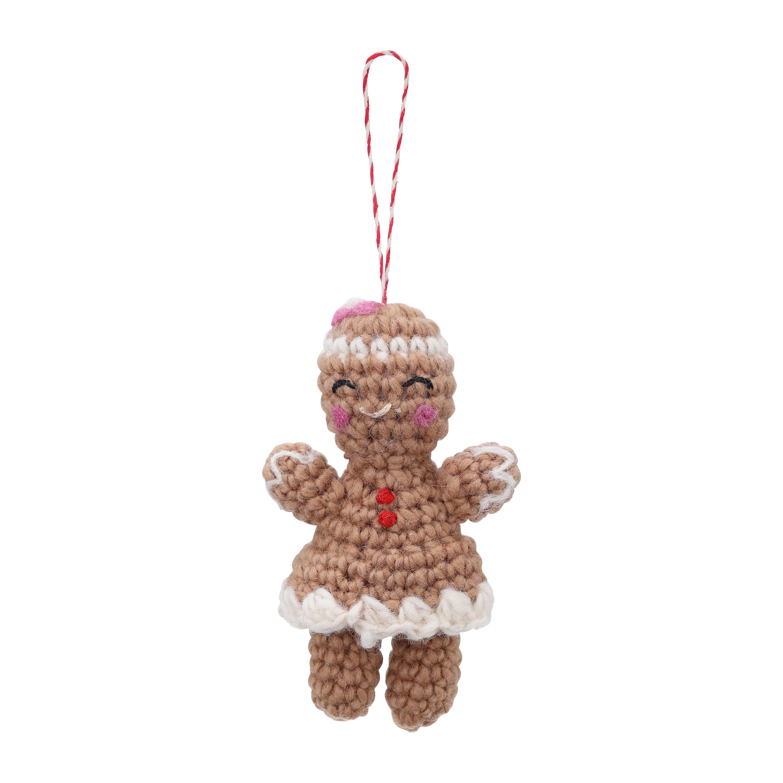 MARK'S Christmas Knit Ornament Gingerbread Cookie