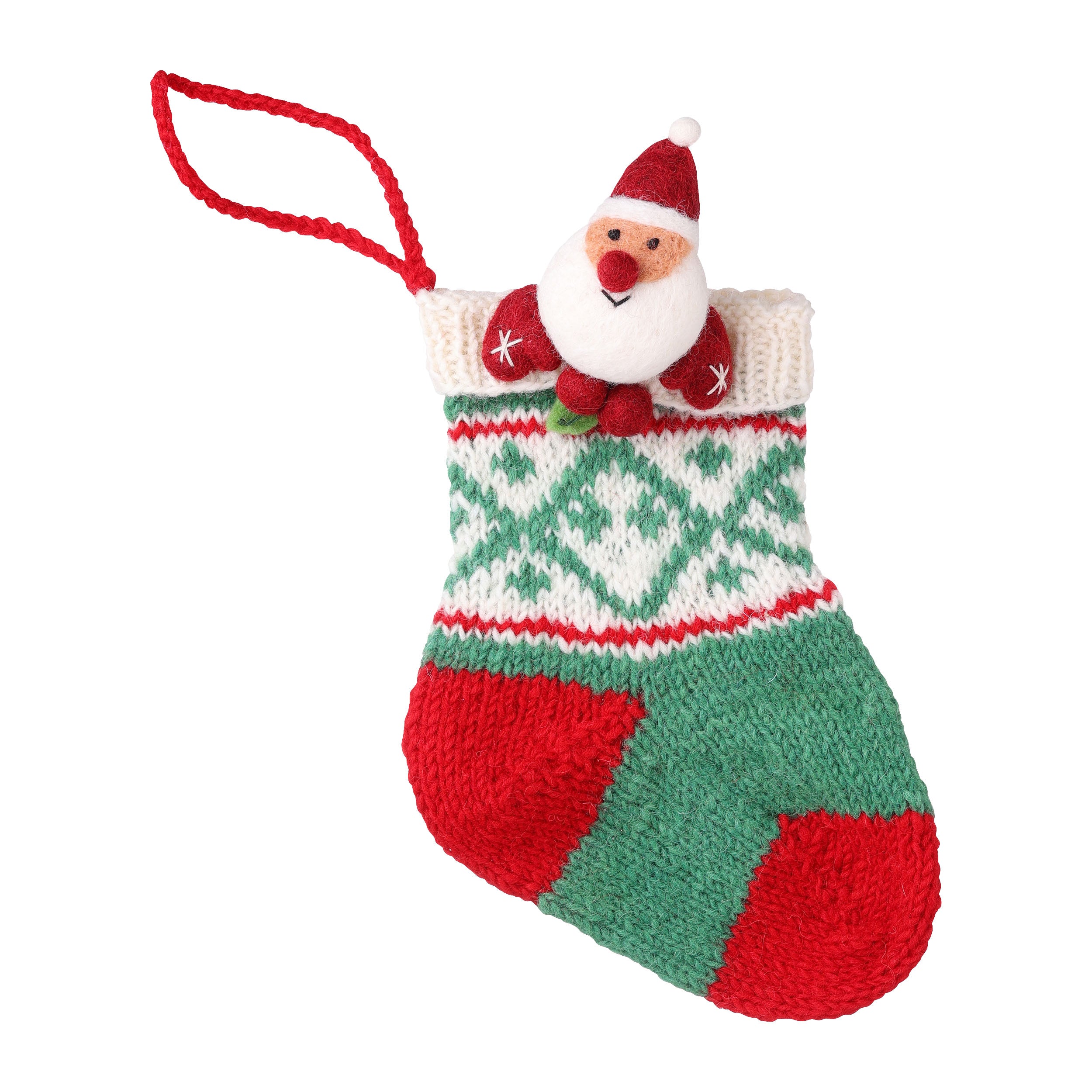 MARK'S Christmas Knit Socks Santa Claus