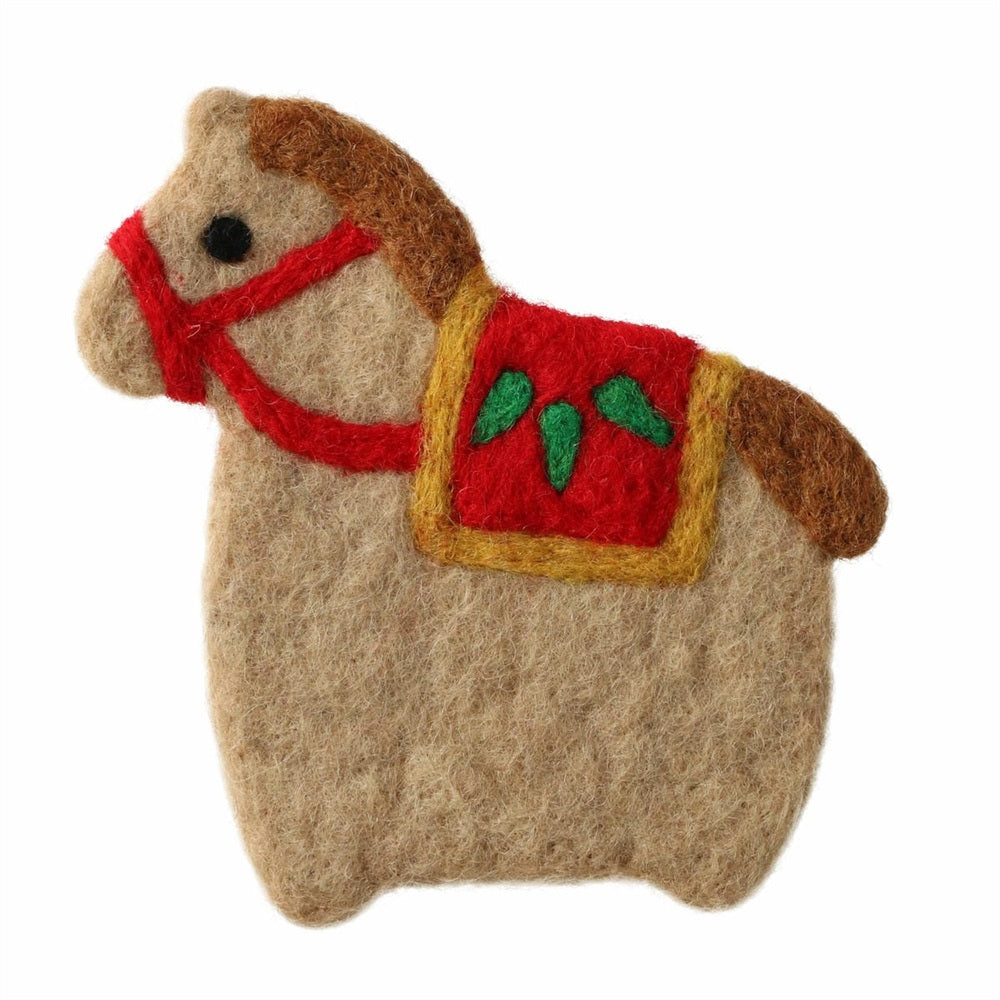 MARK'S Japan Fortune Motif Felt Coaster Horse
