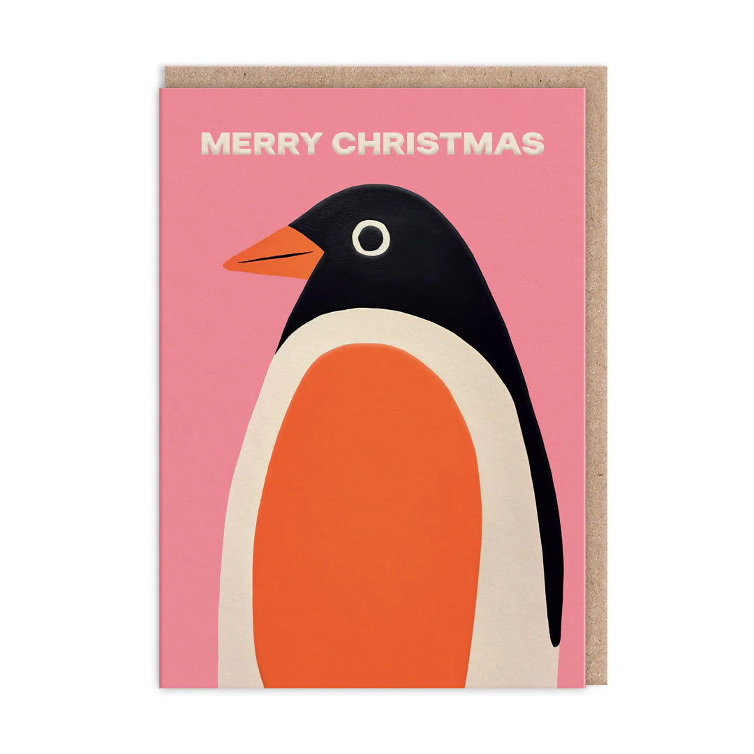 OHH DEER Card Christmas Penguin Characters