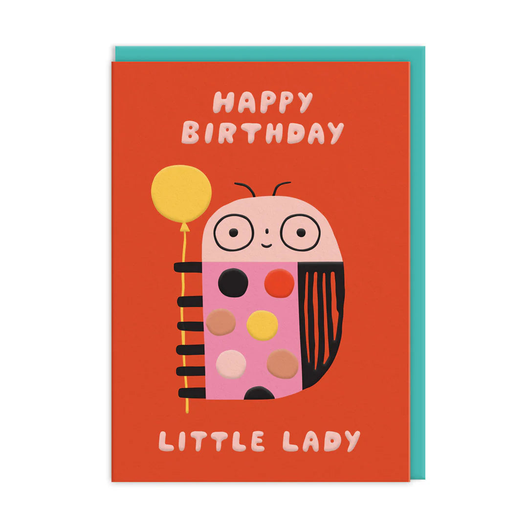 OHH DEER Card Birthday Little Lady