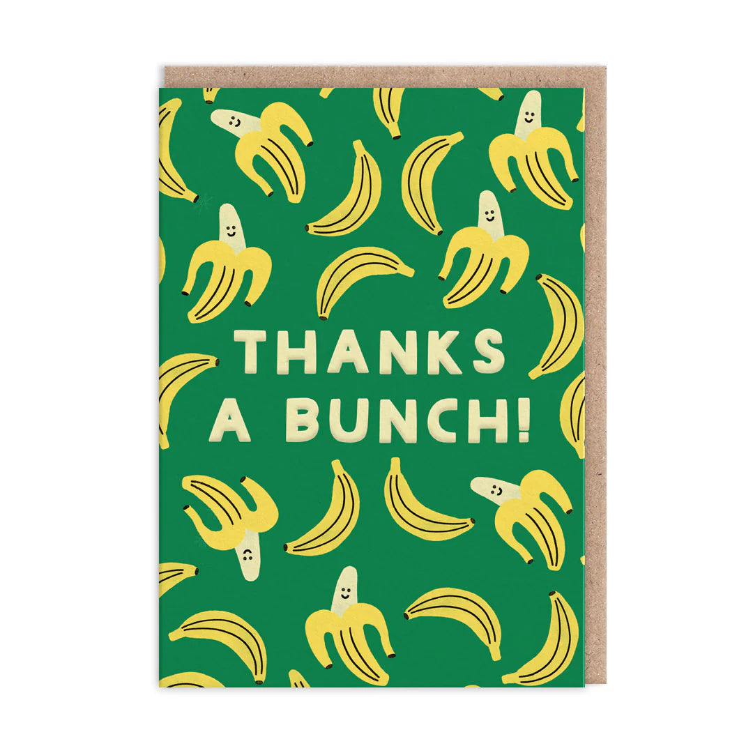 OHH DEER Card Thank You Thanks A Bunch Banana
