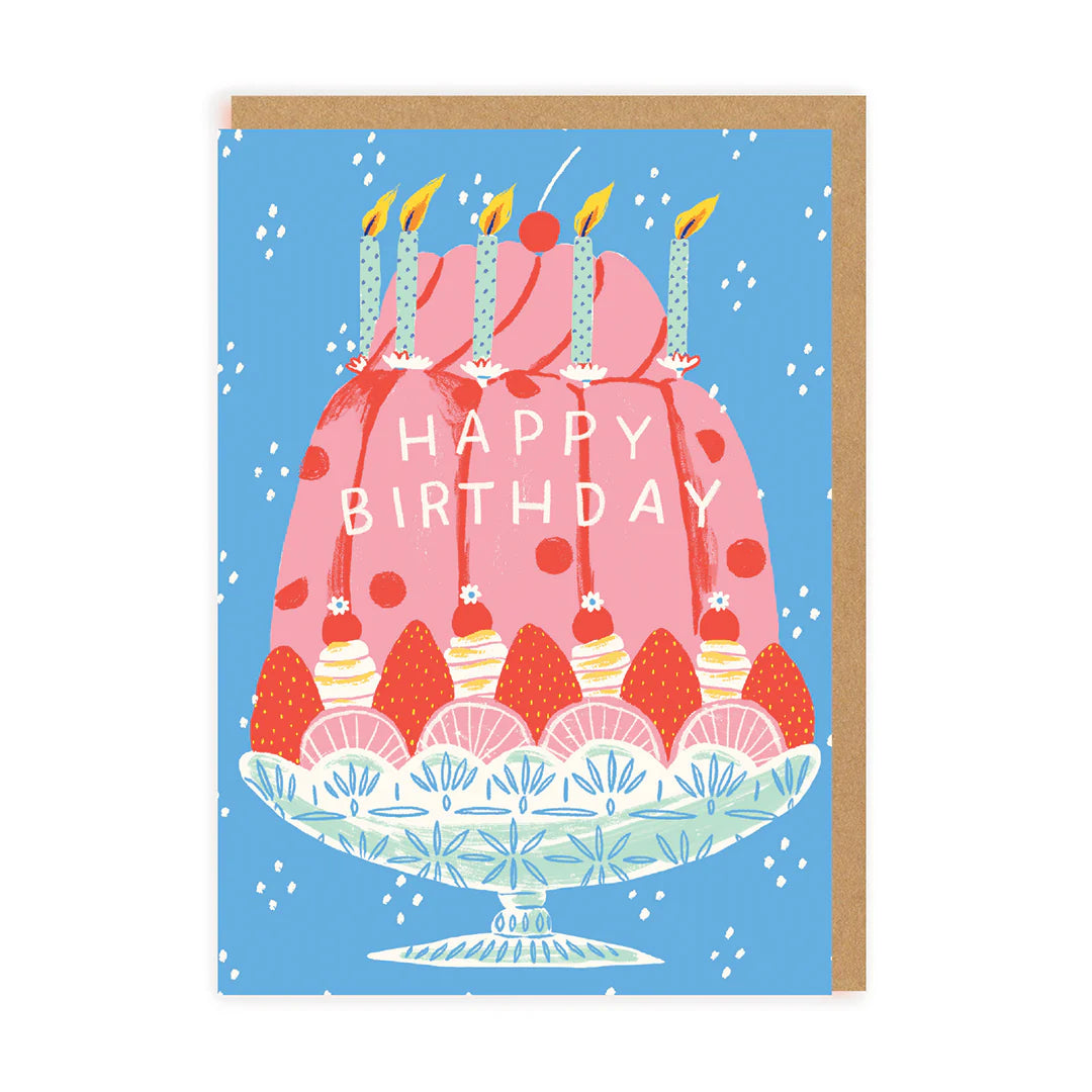 OHH DEER Card Trifle Cake Greeting Card (7305)