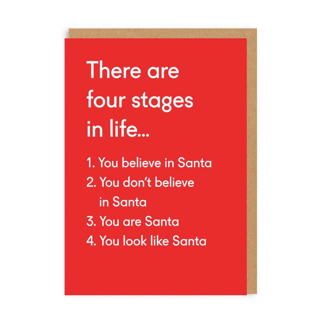 OHH DEER Card Christmas Four Stages In Life