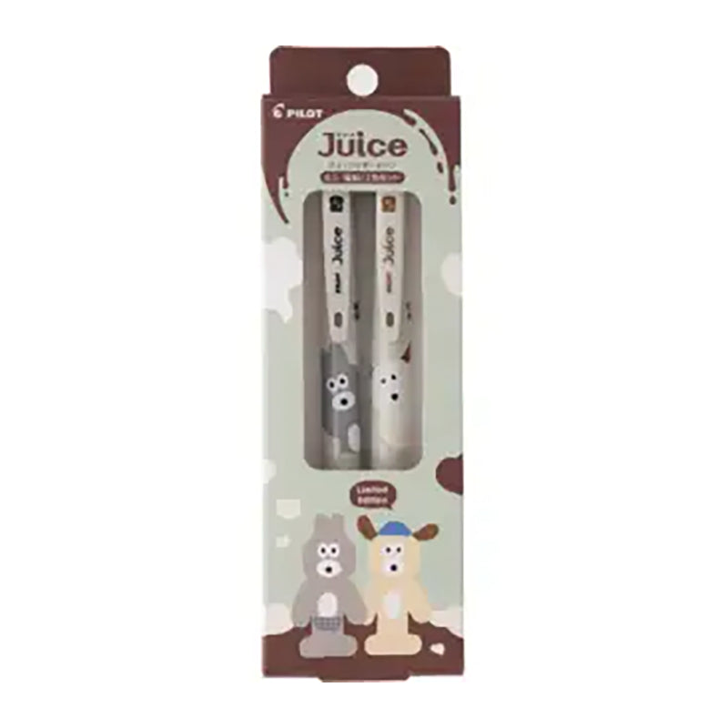 PILOT Juice x Brunch Brother Limited Editon 0.5mm 2-Colour Set Bunny & Puppy
