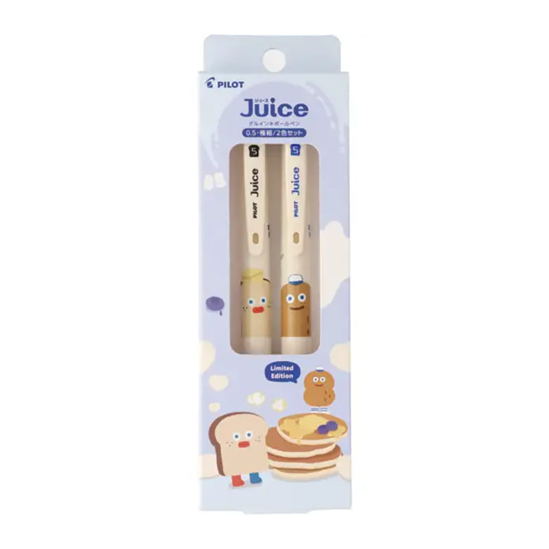 PILOT Juice x Brunch Brother Limited Editon 0.5mm 2-Colour Set Toast & Peanut