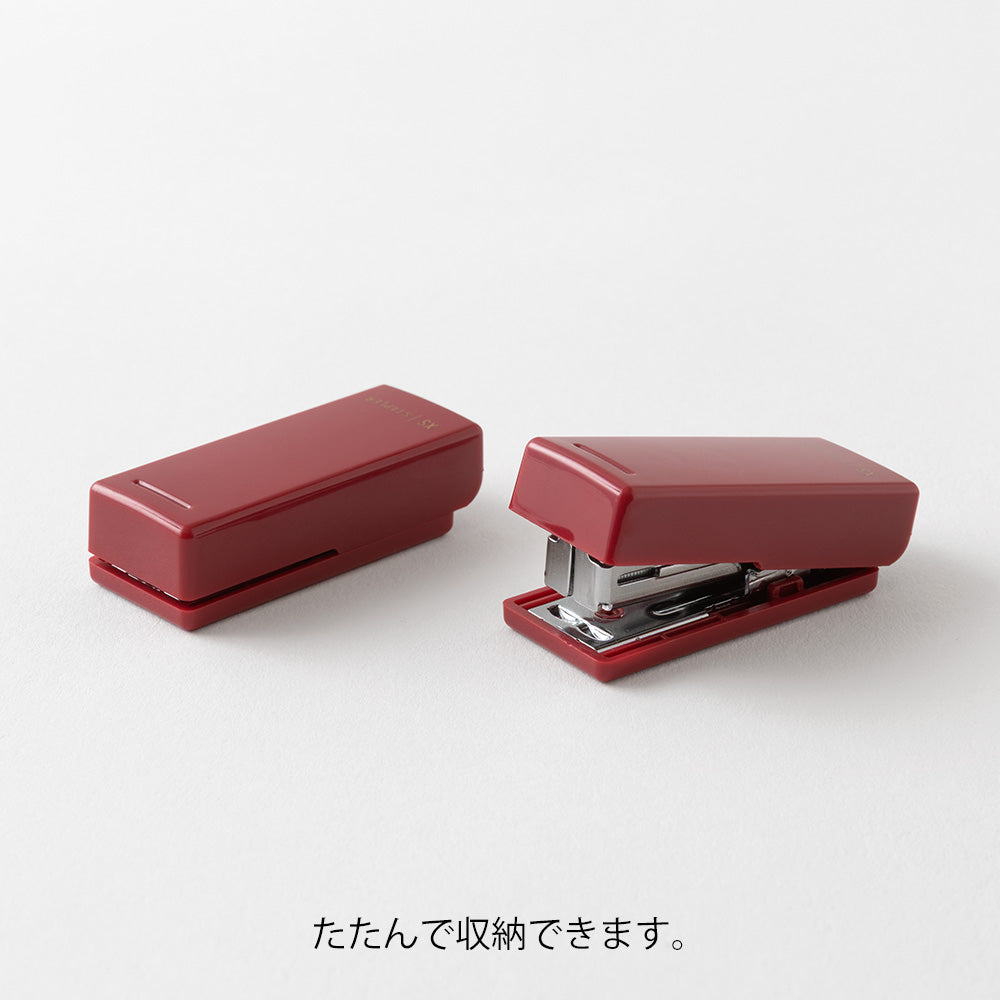 MIDORI XS Compact Stapler Dark Red A