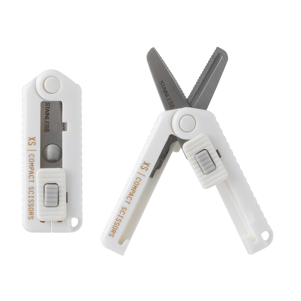 MIDORI XS Compact Scissors Serrated White