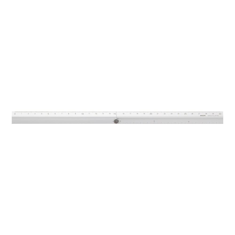 MIDORI Aluminum Multiple Ruler 30cm Silver A
