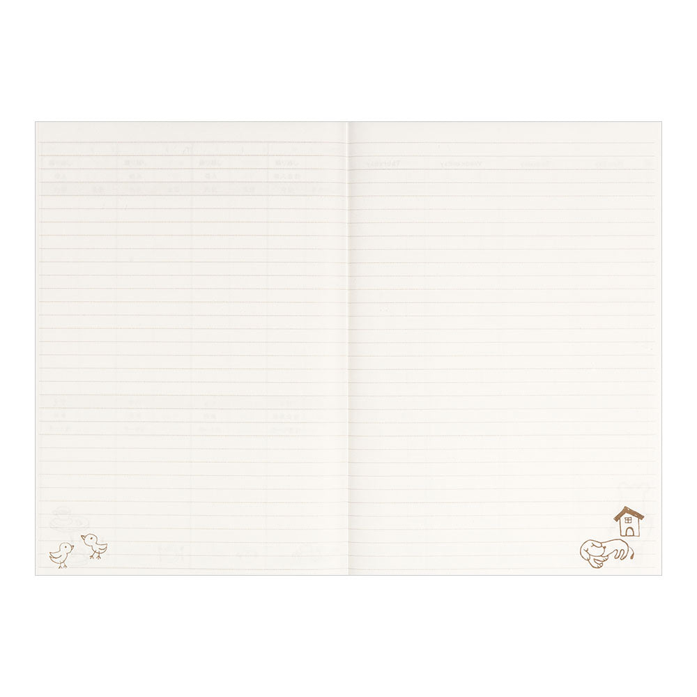 MIDORI Housekeeping Book Monthly & Weekly Cook