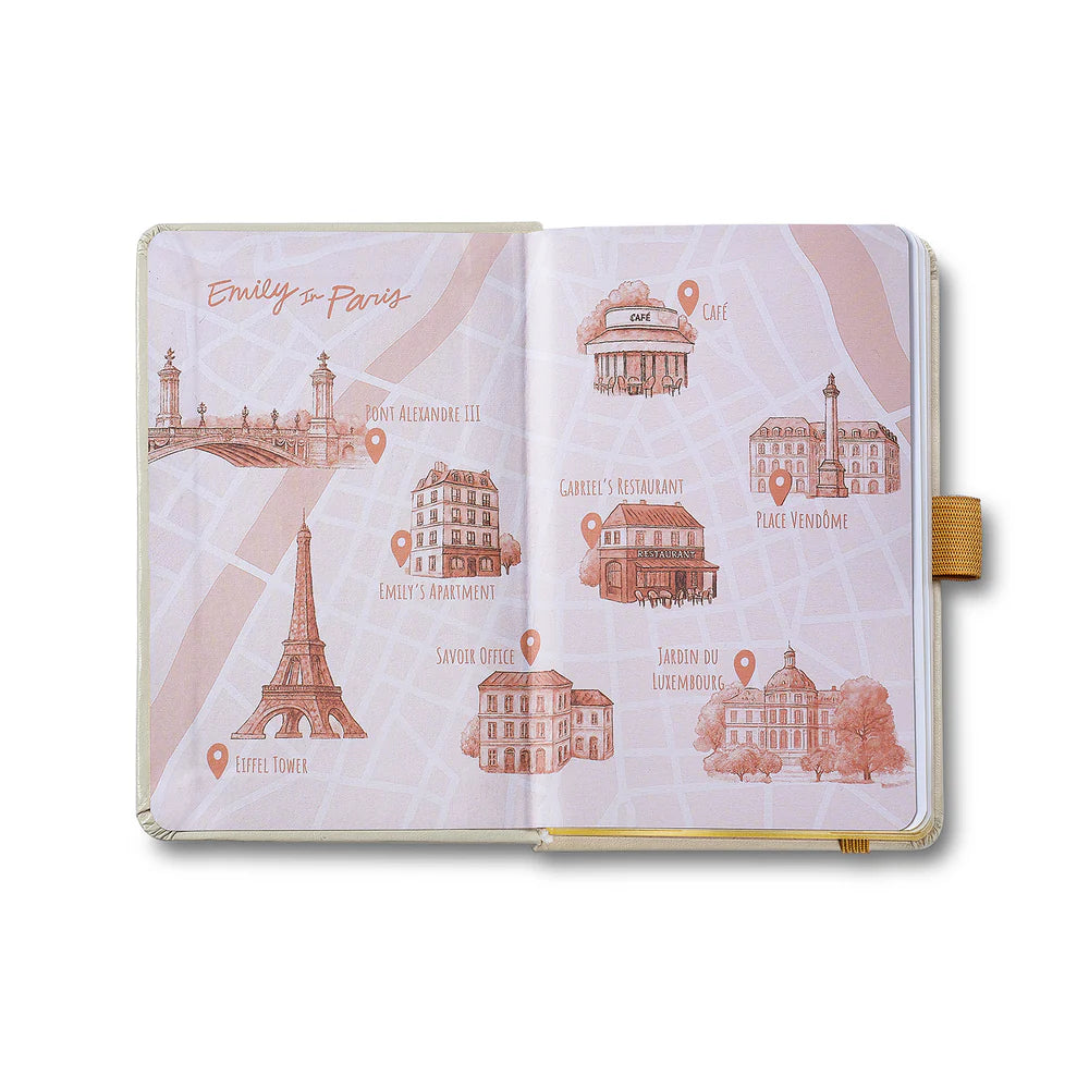 SHEAFFER x Emily In Paris Ink Friendly with Embossed Eiffel Tower Notebook Small 90gsm Beige