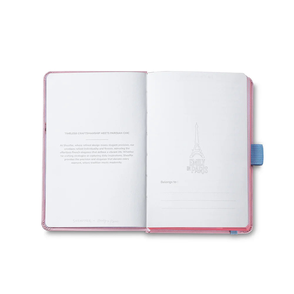SHEAFFER x Emily In Paris Ink Friendly with Embossed Eiffel Tower Notebook Small 90gsm Pink