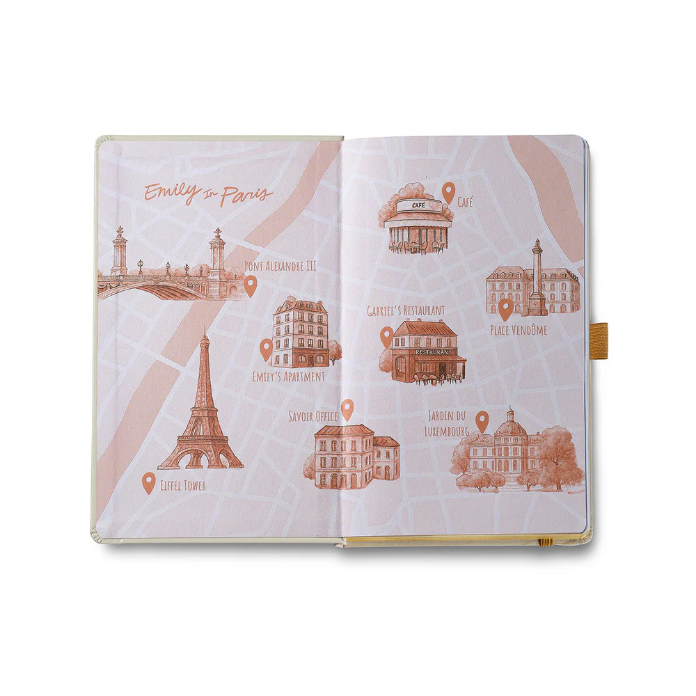 SHEAFFER x Emily In Paris Ink Friendly with Embossed Eiffel Tower Notebook Medium 90gsm Beige