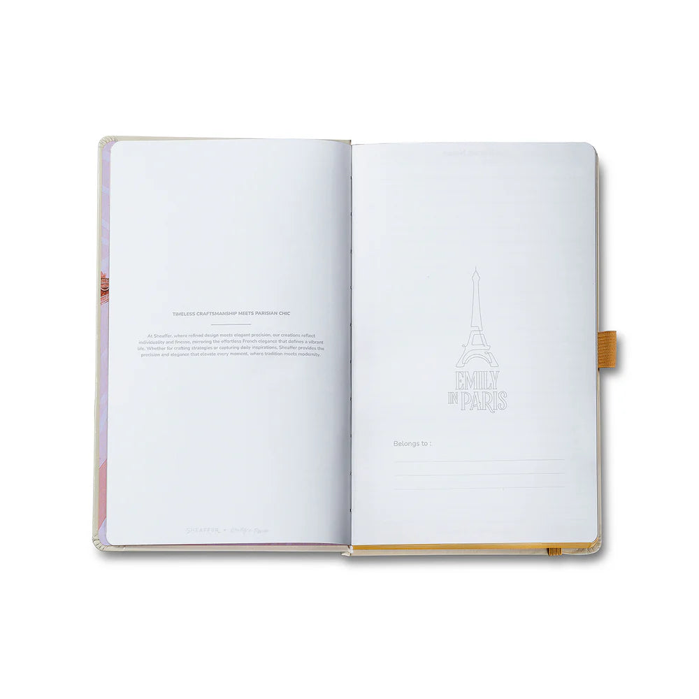 SHEAFFER x Emily In Paris Ink Friendly with Embossed Eiffel Tower Notebook Medium 90gsm Beige