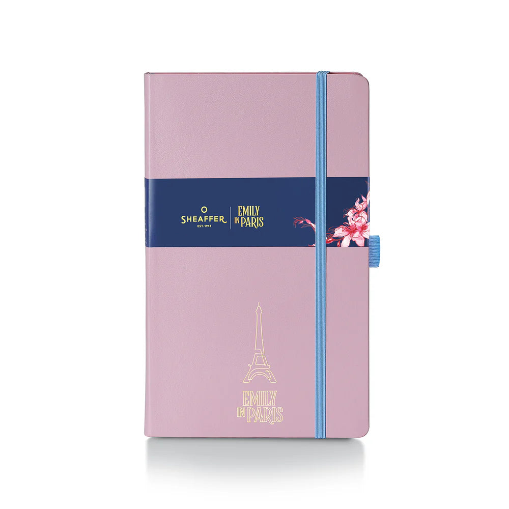 SHEAFFER x Emily In Paris Ink Friendly with Embossed Eiffel Tower Notebook Medium 90gsm Pink