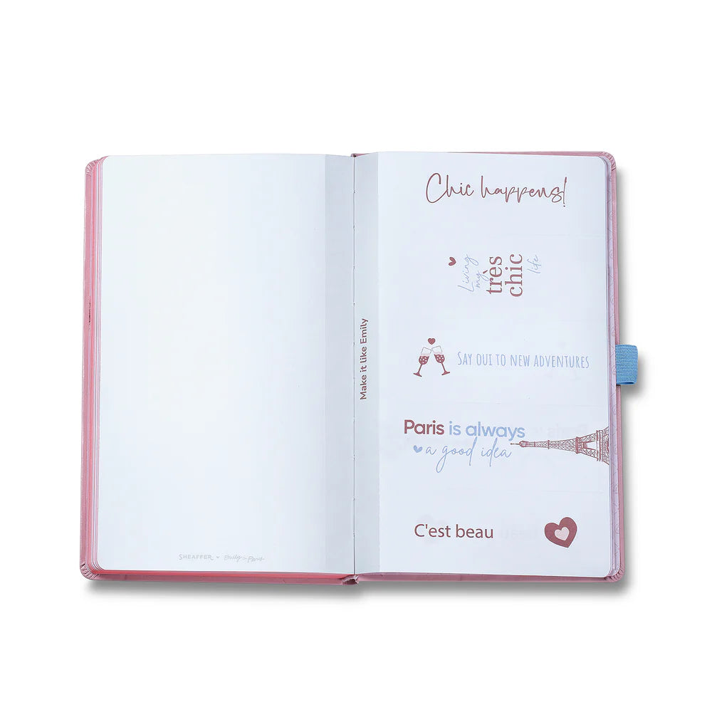 SHEAFFER x Emily In Paris Ink Friendly with Embossed Eiffel Tower Notebook Medium 90gsm Pink