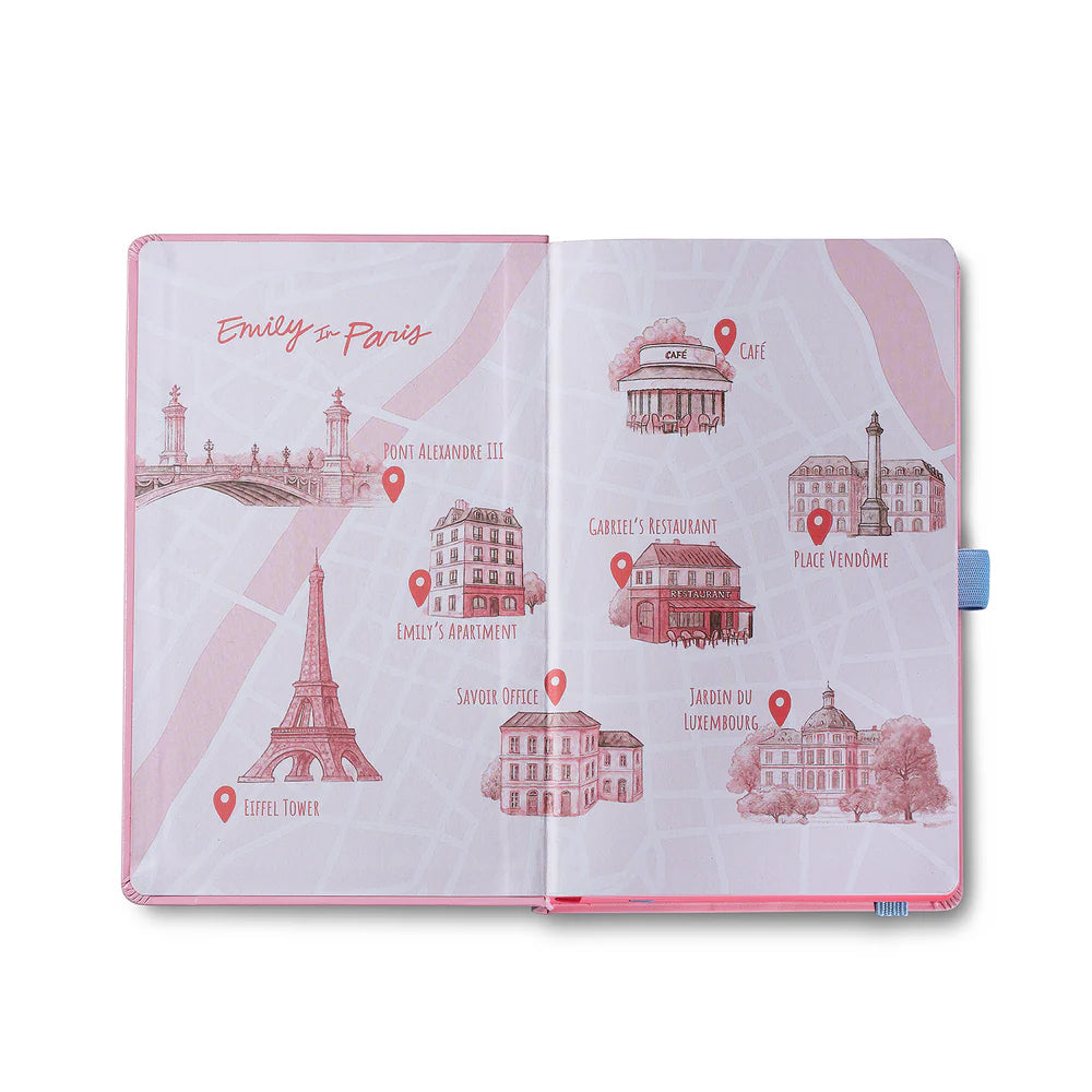 SHEAFFER x Emily In Paris Ink Friendly with Embossed Eiffel Tower Notebook Medium 90gsm Pink