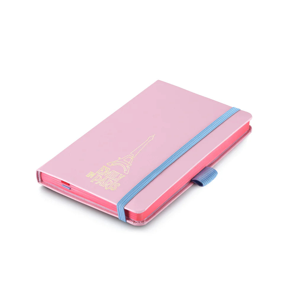 SHEAFFER x Emily In Paris Sentinel 321 Pink Matte Finish with Chrome Trims Ballpoint Pen and Small Hardbound Notebook Gift Set