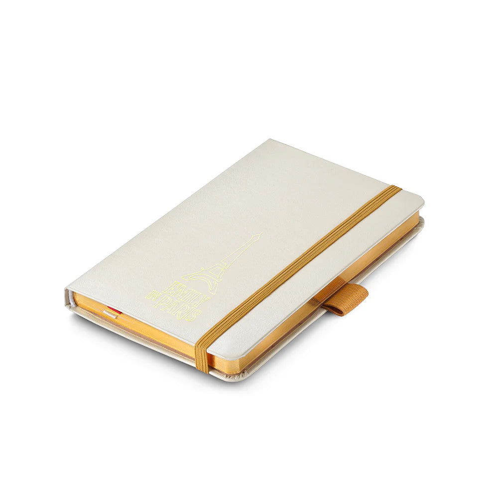 SHEAFFER x Emily In Paris 100 9377 Champagne Gold with Champagne Gold Trim Ballpoint Pen and Hardbound Notebook Small Gift Set