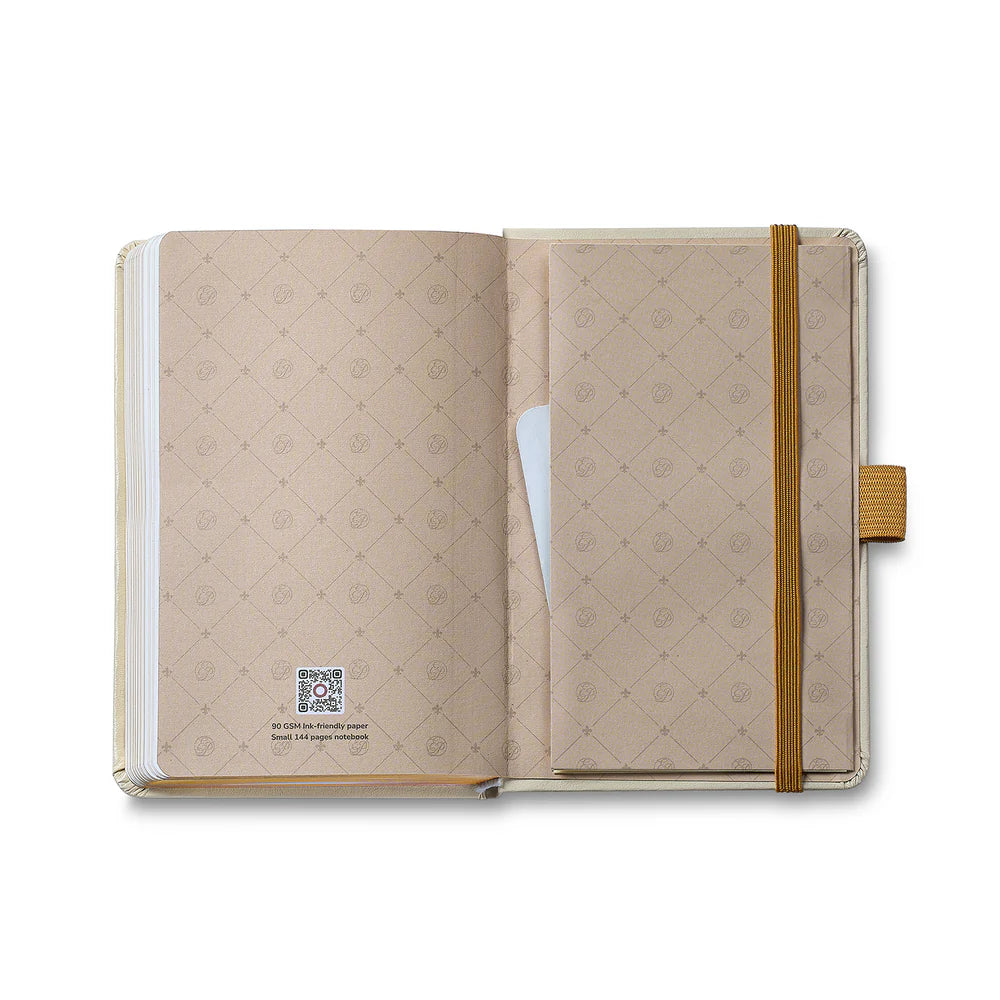 SHEAFFER x Emily In Paris 100 9377 Champagne Gold with Champagne Gold Trim Ballpoint Pen and Hardbound Notebook Small Gift Set