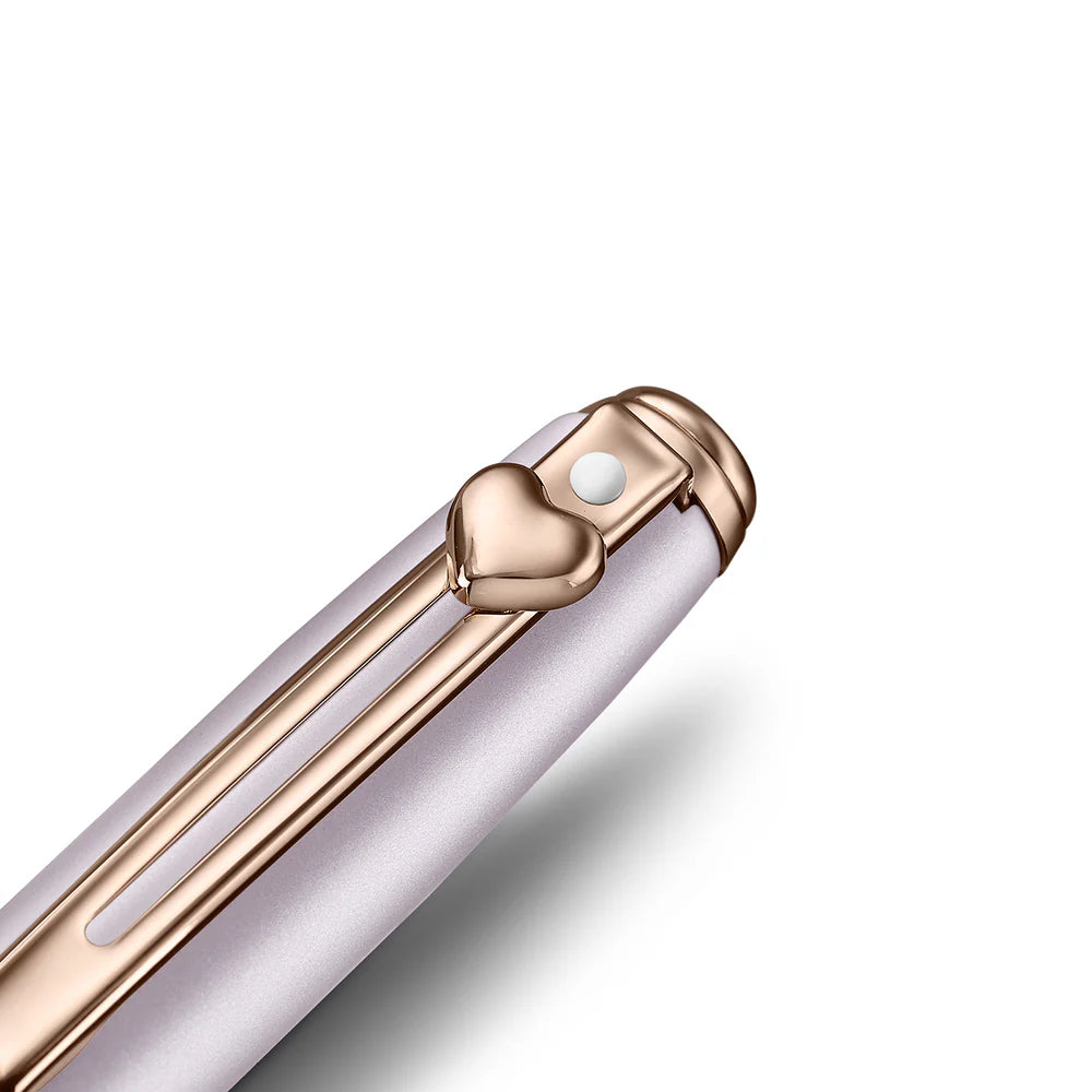 SHEAFFER x Emily In Paris Prelude Mini 9810 Pastel Pink with Swarovski Crystal Ballpoint Pen and Full-Grain Leather Credit Card Holder Gift Set
