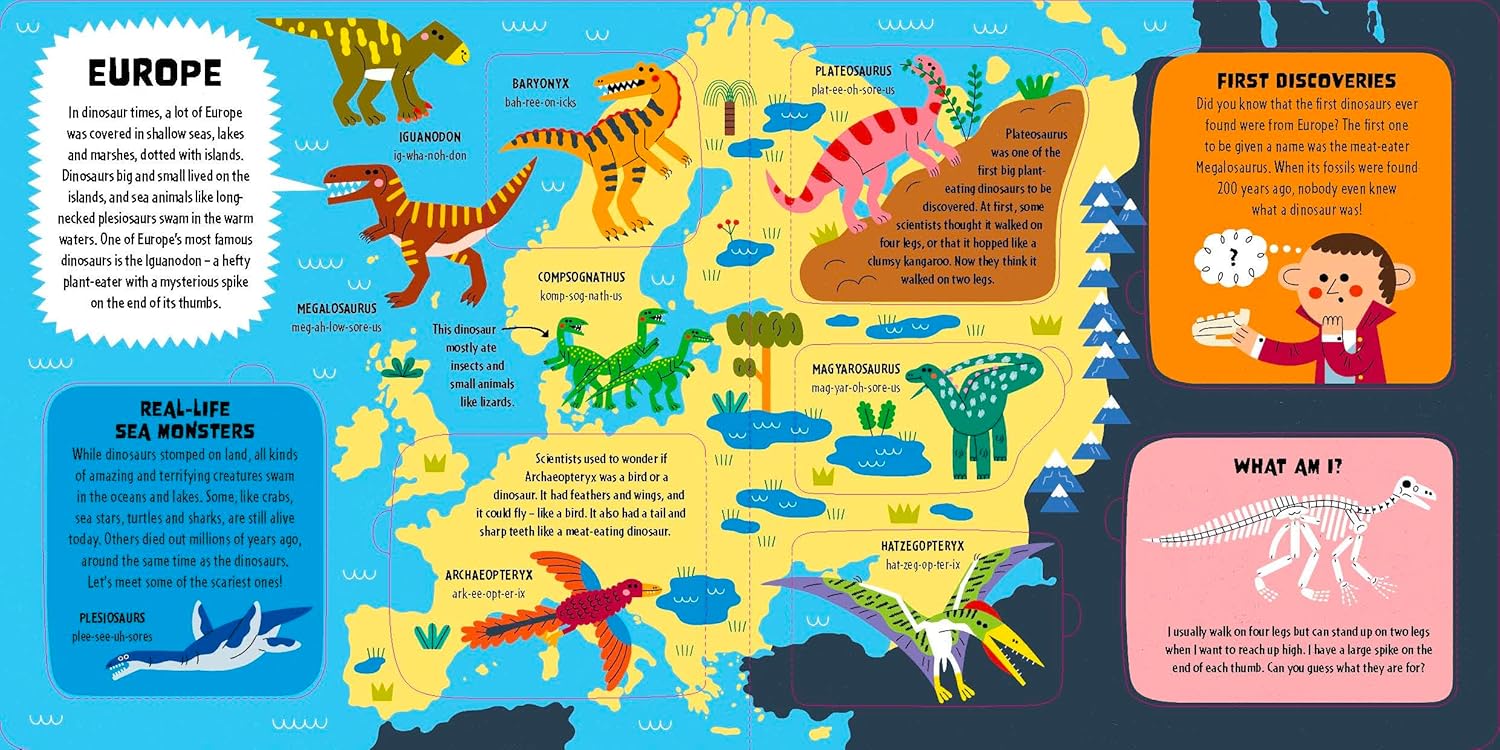 My First Lift-the-Flap Dinosaur Atlas by Lonely Planet