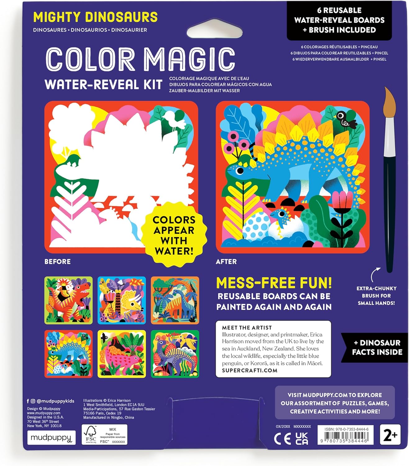 Mighty Dinosaurs Color Magic Water-Reveal Kit