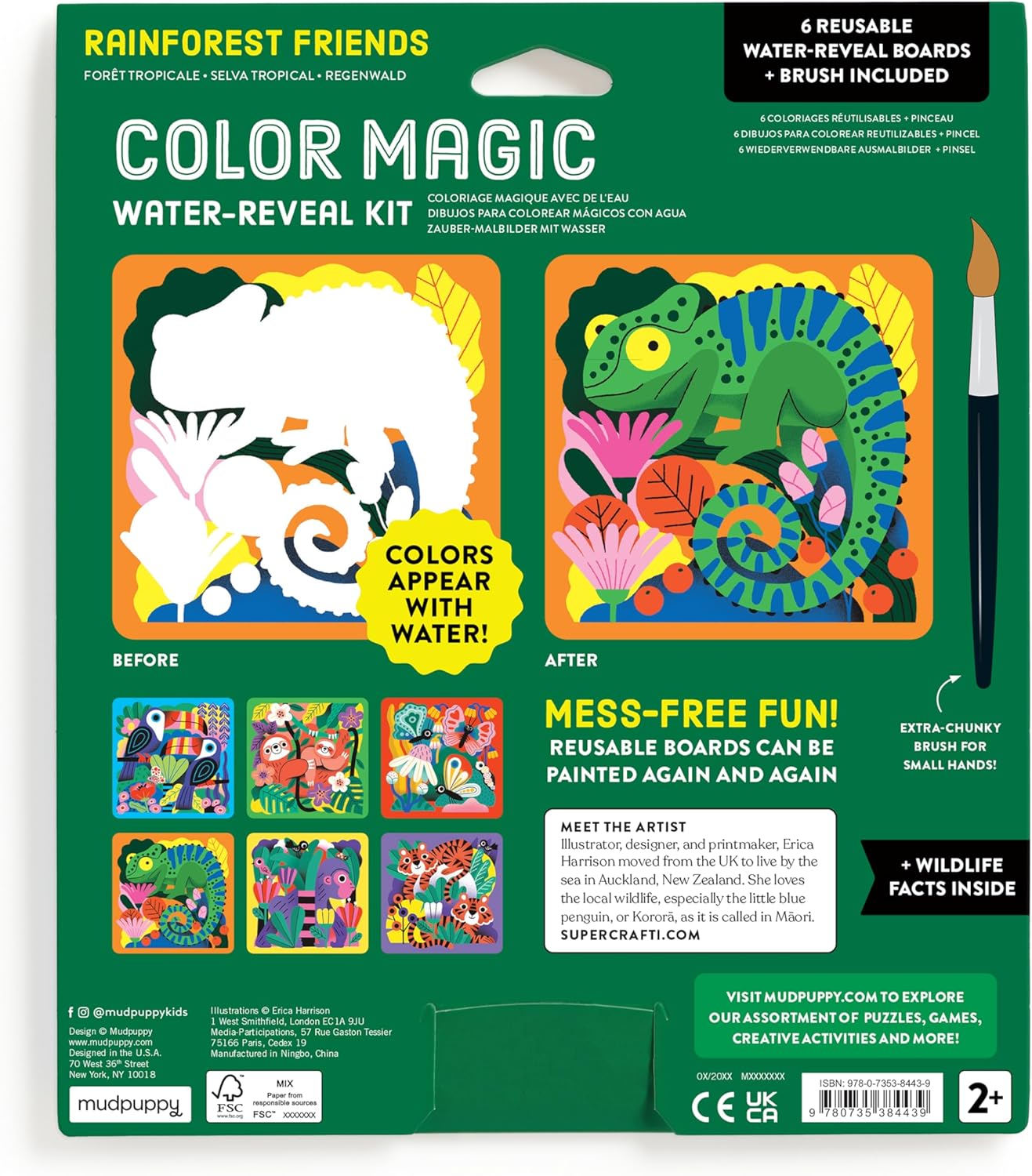 Rainforest Friends Color Magic Water-Reveal Kit