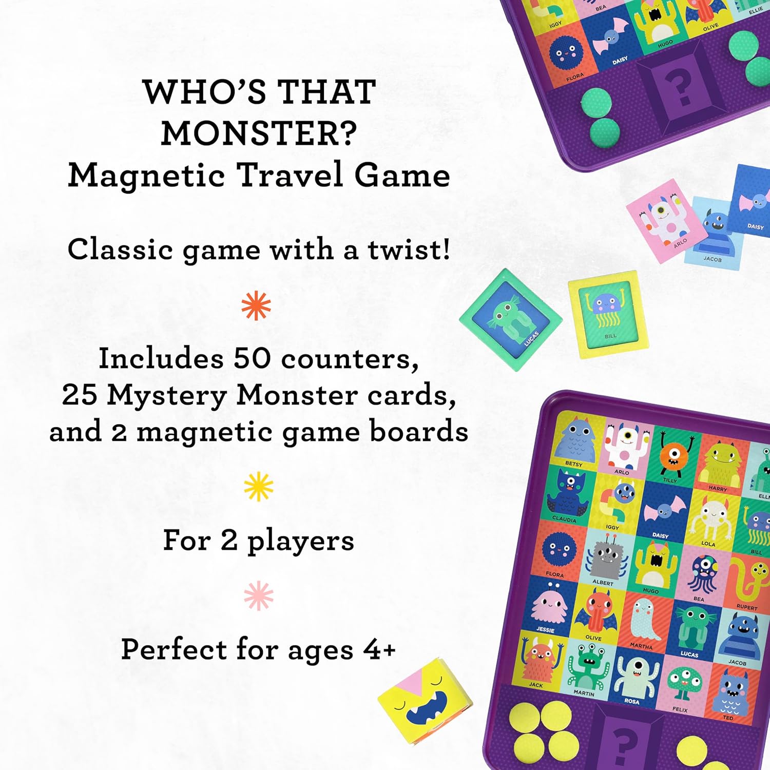 Who's That Monster? Magnetic Travel Game