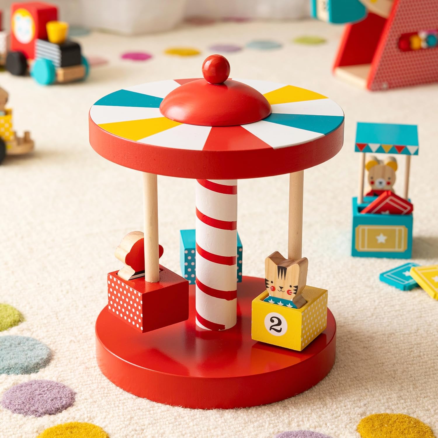 Merry-Go-Round Wooden Carousel