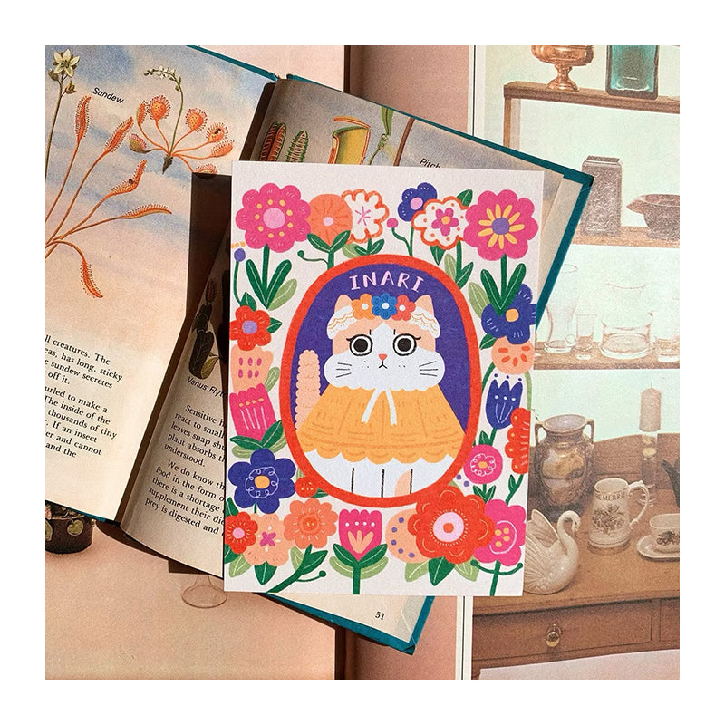 HUMANA Inari-Flower World Postcard