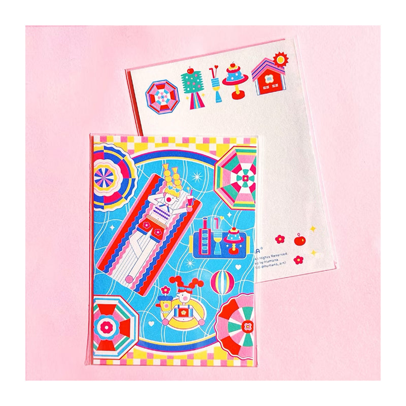 HUMANA Hotel Swimming Pool Postcard