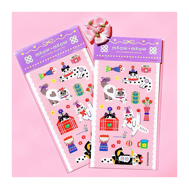 HUMANA Meow Meow Cats Sticker