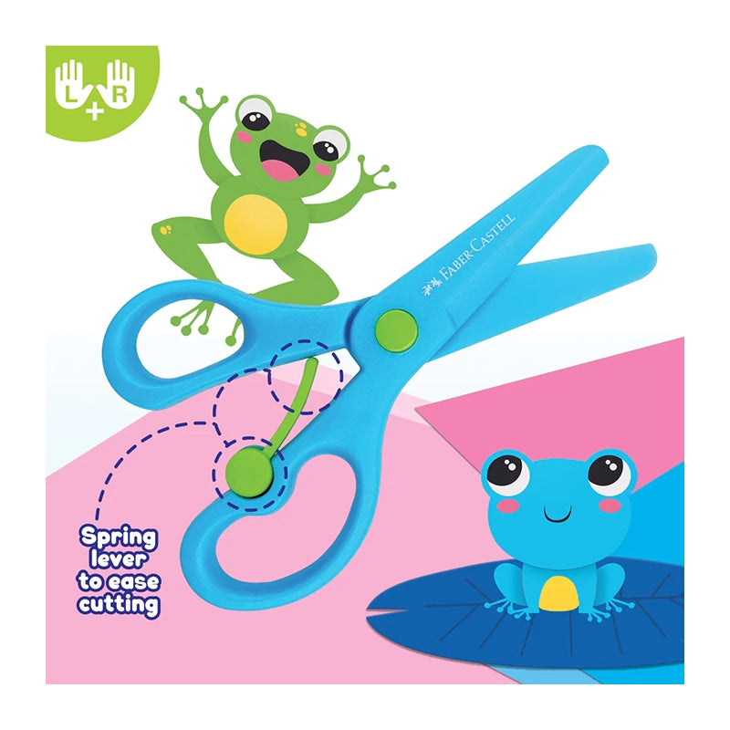 FABER-CASTELL Kids Ergonomic Scissors Red/Blue 381197 1s BC