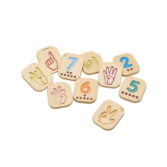 PLAN TOYS Numbers 1-10 Hand Sign