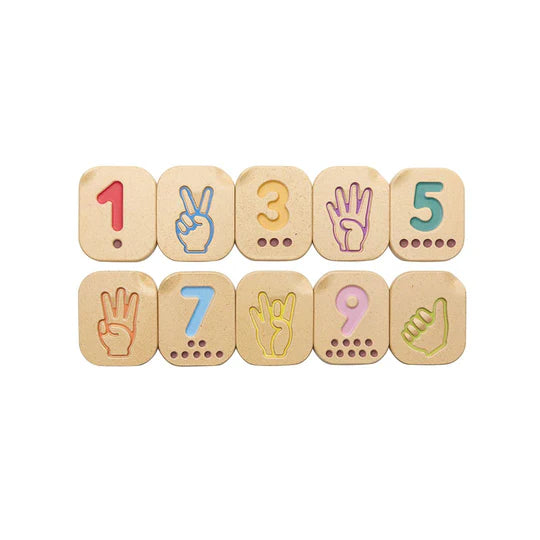 PLAN TOYS Numbers 1-10 Hand Sign