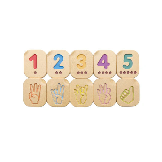 PLAN TOYS Numbers 1-10 Hand Sign