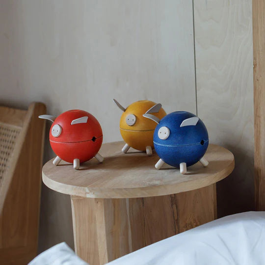 PLAN TOYS Piggy Bank: Orchard Red