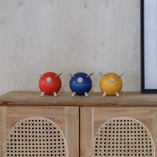 PLAN TOYS Piggy Bank: Orchard Blue