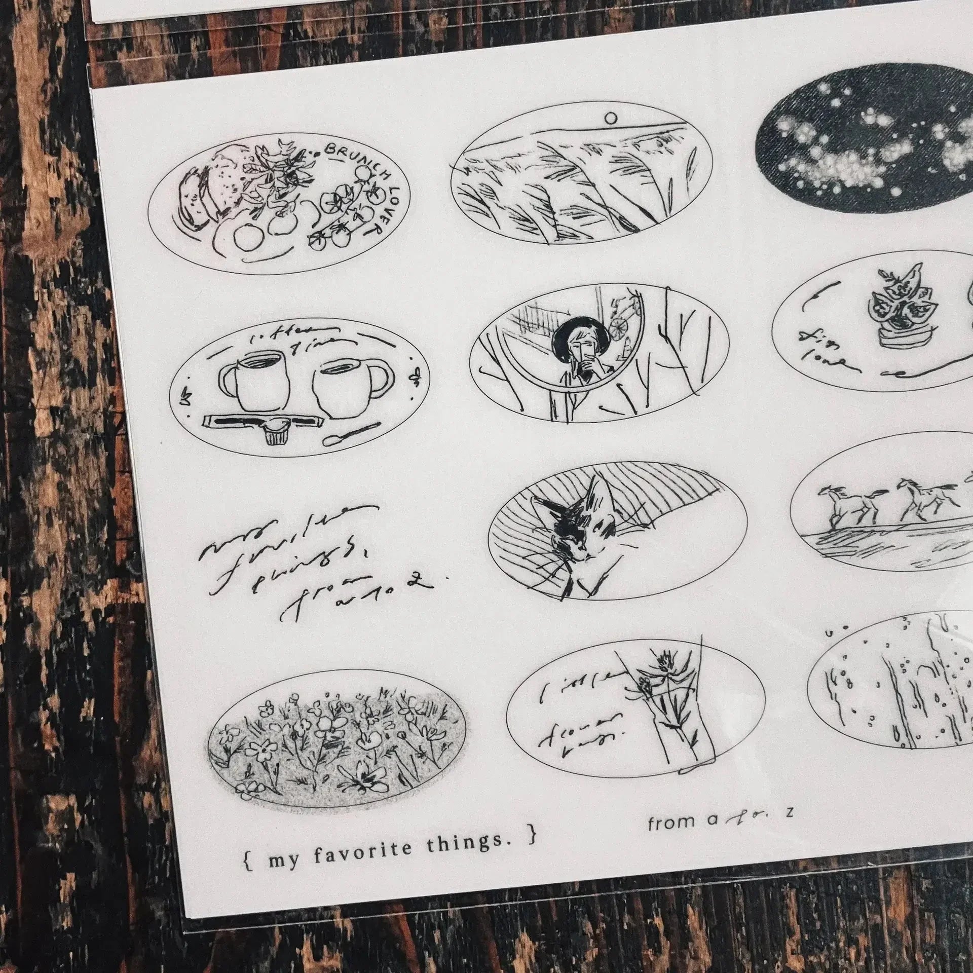 SOMESORTOF.FERN Print-On Sticker Beloved Sketches