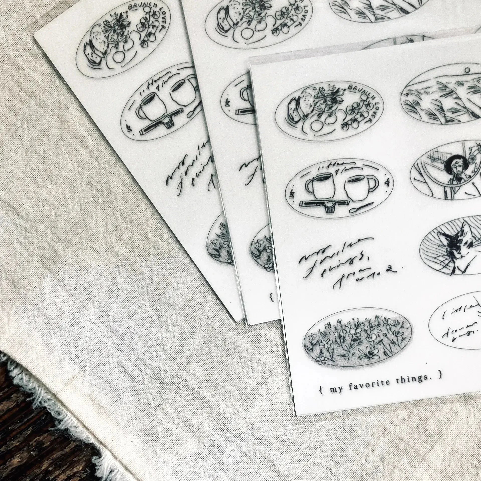 SOMESORTOF.FERN Print-On Sticker Beloved Sketches