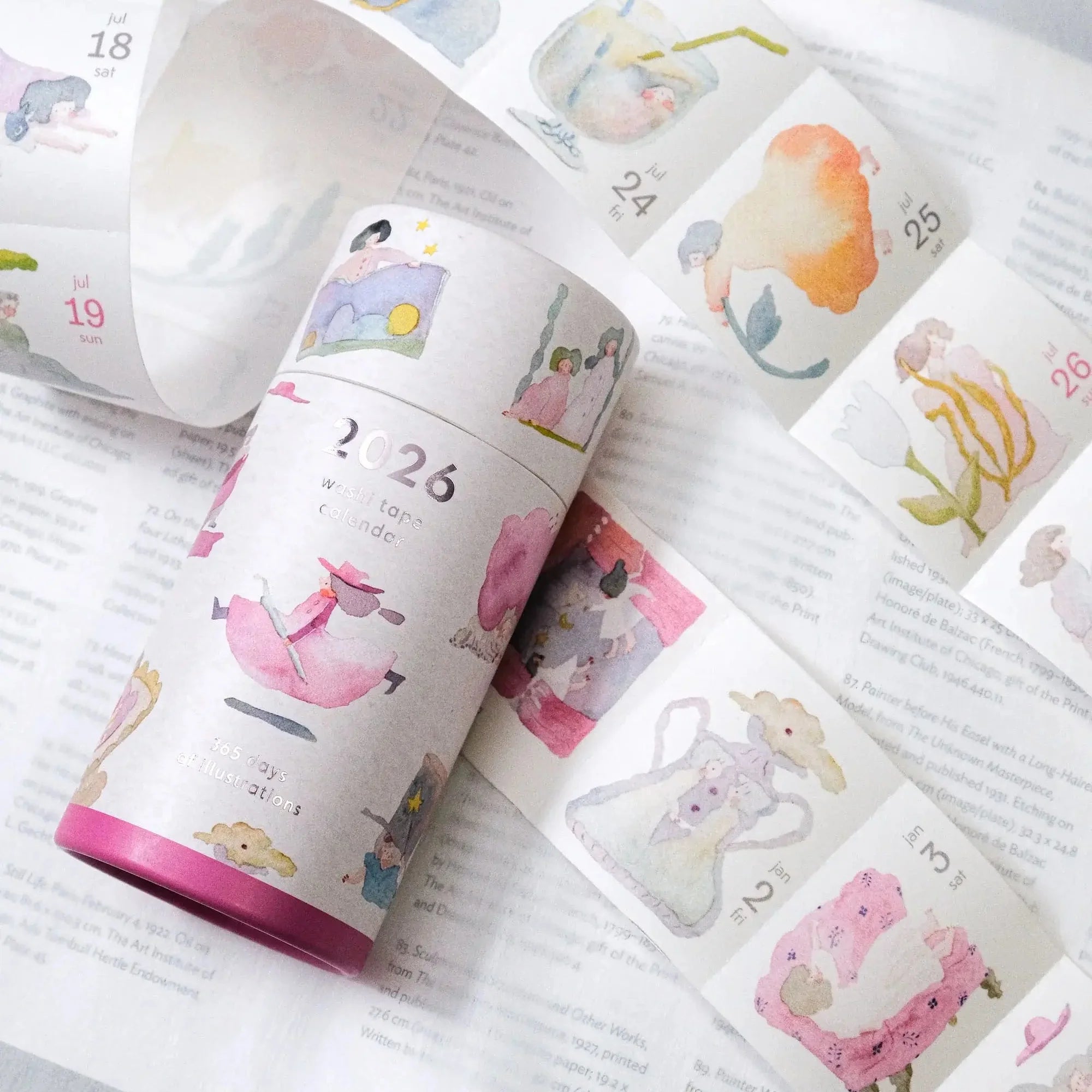 DODOLULU 2026 Washi Tape 365 Days Calendar